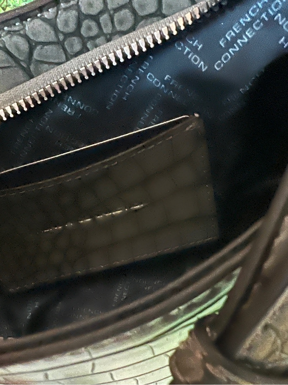 French Connection Croc-Embossed Shoulder Bag - Picture 8 of 9
